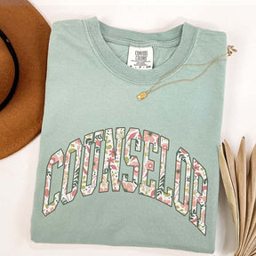 Floral Back To School Counselor T-Shirt