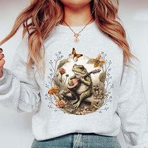 Cottagecore Toad Frog Mushroom Sweatshirt