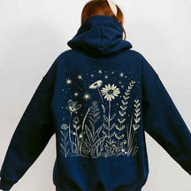 Celestial Flower Witchy Wildflower Hoodie