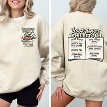 Book Lover World Tour Funny Bookish Sweatshirt