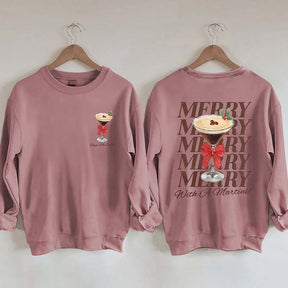 Merry With A Martini Espresso Martini Sweatshirt