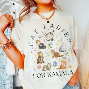 Comfort Colors Cat Ladies for Kamala T-Shirt