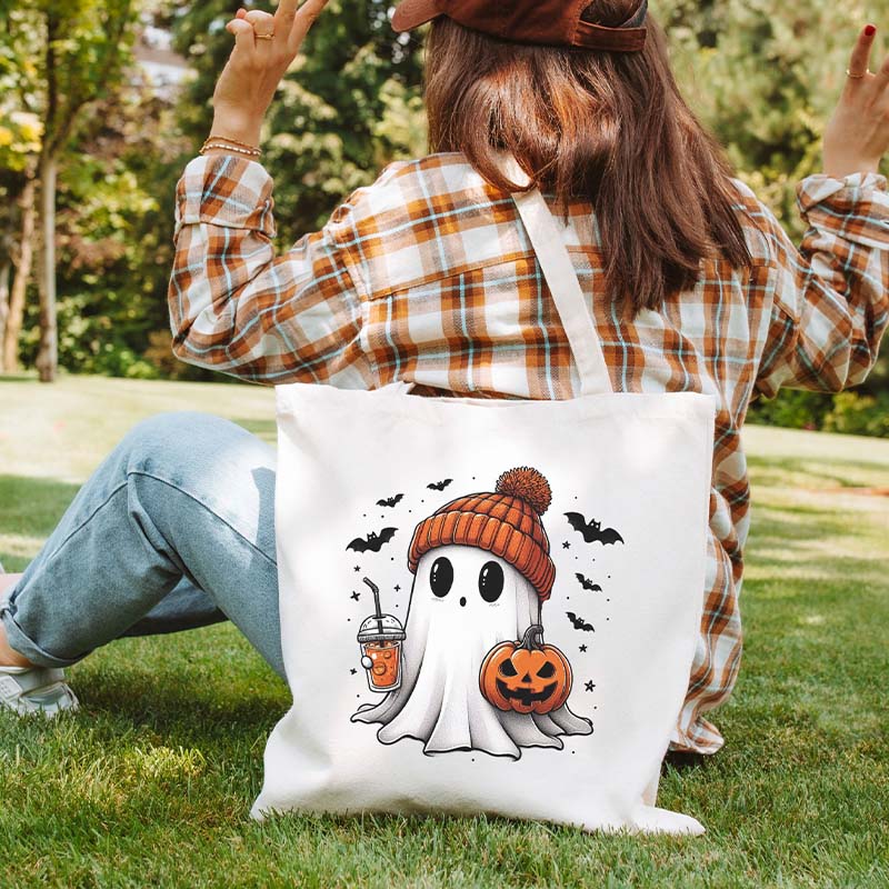 Halloween Spooky Cute Ghost Tote Bag