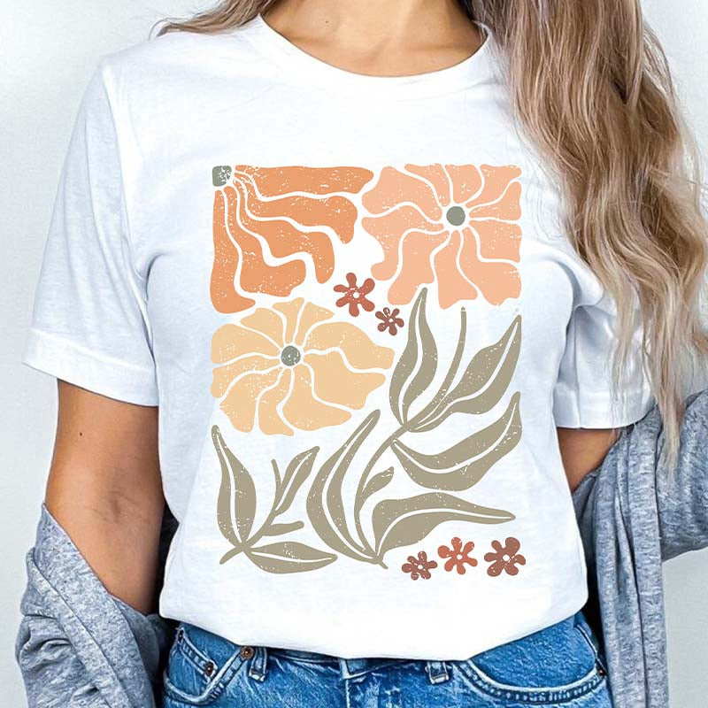 Vintage Botanical Wildflowers Lover T-Shirt