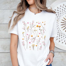 Pressed Flowers Summer Inspirational T-Shirt