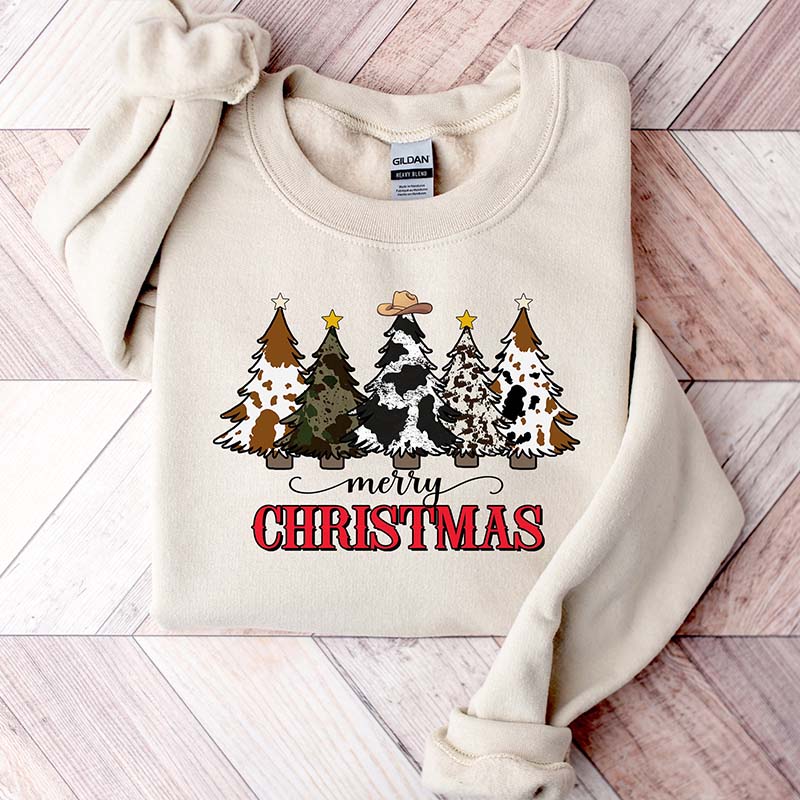 Country Cow Christmas Sweatshirt