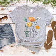 Pastel Floral Nature Garden Lover T-Shirt