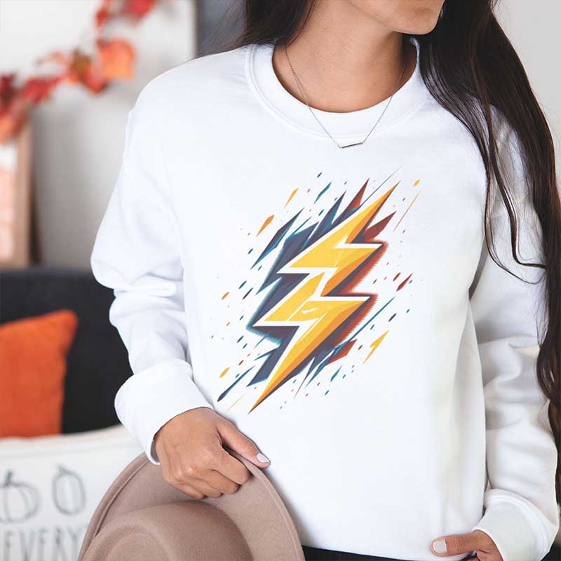 Retro Lightning Bolt Sweatshirt