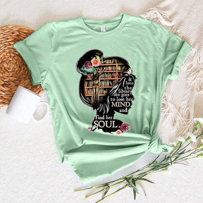 Into The Library Mind Soul Teacher Librarian Gift T-Shirt