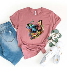 Butterfly Floral Nature Wildlife T-Shirt