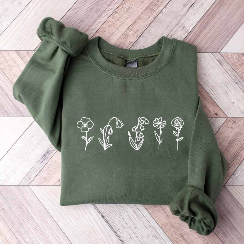 Plant Mom Wildflowers Sweatshirt