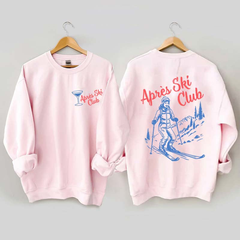 Vintage Style Ski Lodge Sweatshirt