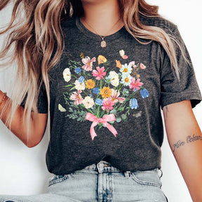 Flower Family Bouquet Comfort Colors T-Shirt