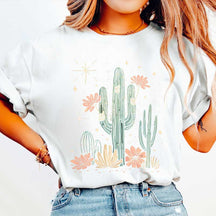 Desert Cactus Adventure Cowgirl T-Shirt