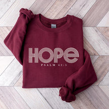 Hope Psalm 42:5 Christian Sweatshirt