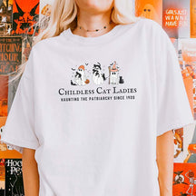 Halloween Childless Cat Lady T-Shirt