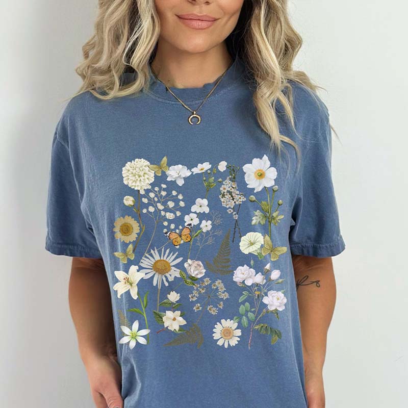 Wildflowers Botanical Nature Lover T-Shirt