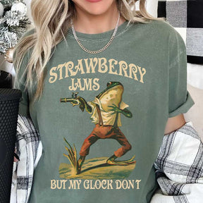 Strawberry Jams But My Glock Don't Frog T-Shirt