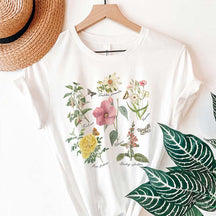 Botanical Wildflowers Plant Lover T-Shirt