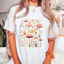 Cottagecore Fall Mushroom Nature Botanical T-Shirt