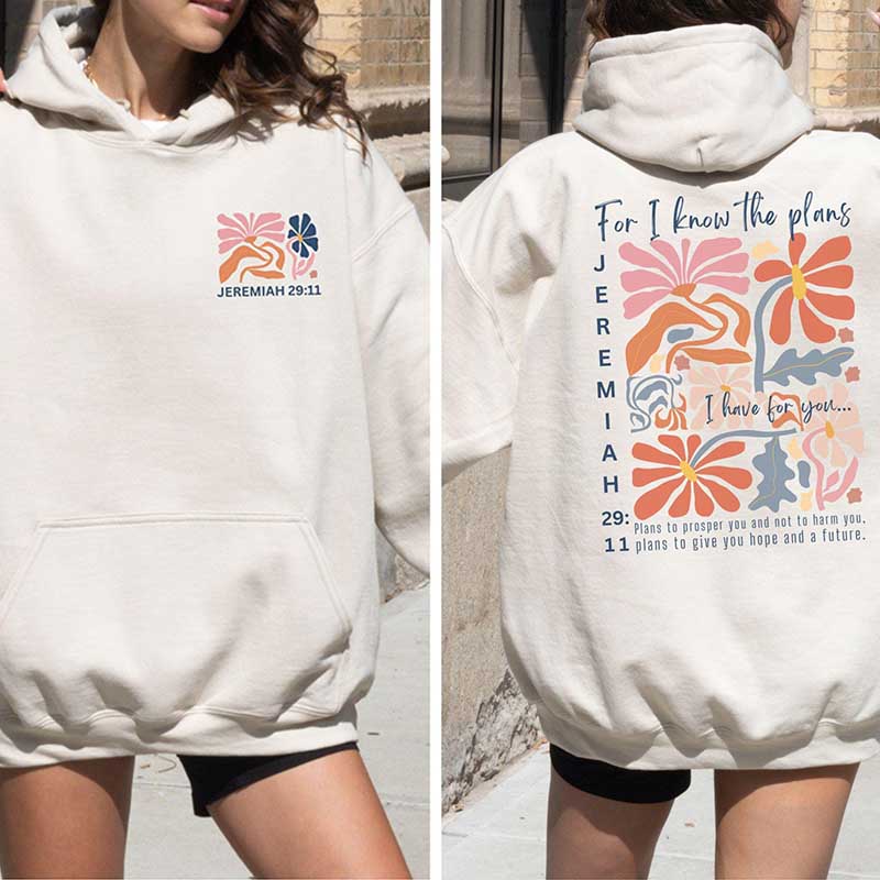 For I Know The Plants Wildflower Hoodie