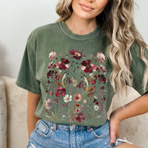 Boho Wildlfower Goblincore Granola Girl T-Shirt