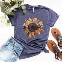 Sunflower Leopard Plant Lover T-Shirt