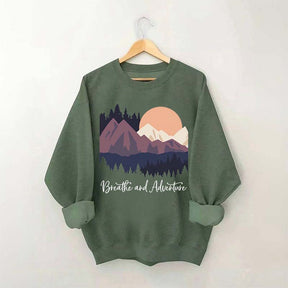 Mountain Outdoor Breathe And Adventure Sweatshirt