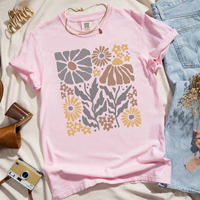 Boho Flower Neutral Lover Plant T-Shirt