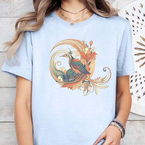 Art Nouveau Bird Enthusiast T-Shirt