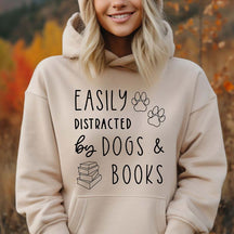 Dogs And Books Reading Hoodie