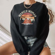 Wander Woman Hiking Outdoorsy Sweatshirt