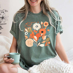 Boho Flowers Plant Lady T-Shirt