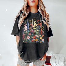 Comfort Colors Wildflower Retro Spring T-Shirt