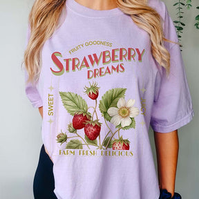 Vintage Inspired Strawberry Dreams Fruit T-Shirt