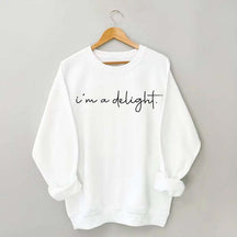 I'm A Delight Printed Sweatshirt