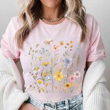 Botanical Minimalist Floral Lover T-Shirt