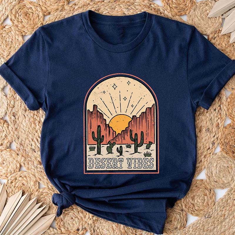 Retro Desert Vibes Nature Outdoors T-Shirt