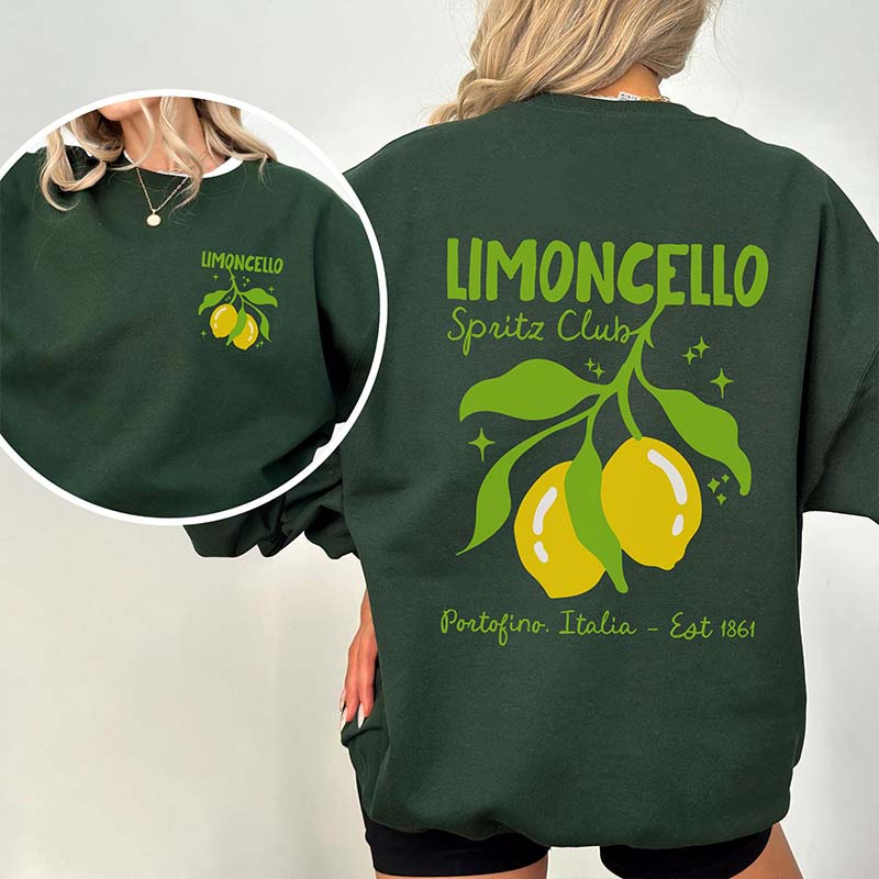 Limoncello Spritz Club Portofino Italy Sweatshirt