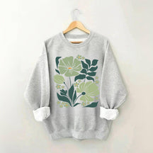 Trendy Green Flower Market Sweatshirt