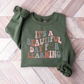 Teacher Smile Face Retro Sweatshirt