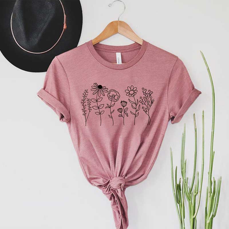 Wild Flowers Nature Lover Flover T-Shirt