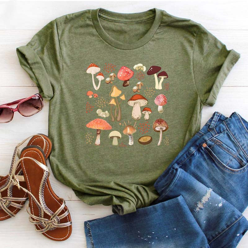 Aesthetic Magic Mushroom Fungus T-Shirt