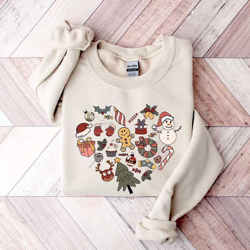 Christmas Heart Sweatshirt