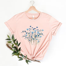 Fairycore Women's Blue Wildflowers T-Shirt