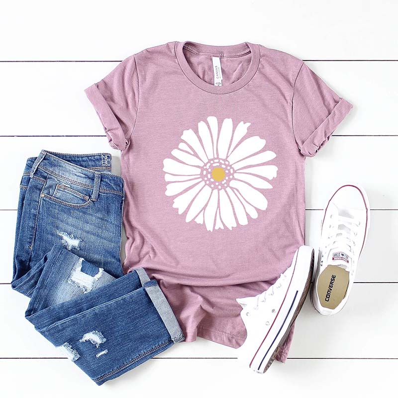 White Flower Summer and Spring T-Shirt