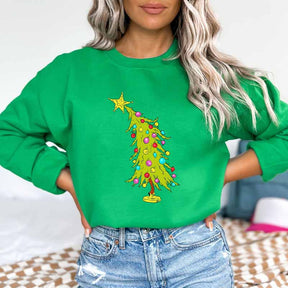 Whimsical Christmas Tree Sweatshirt