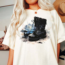 Boot Echeveria Flower T-Shirt