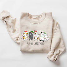 Meowy Christmas Happy Cat Year Sweatshirt