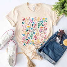 Floral Best Friend Gift Wild Flowers T-Shirt